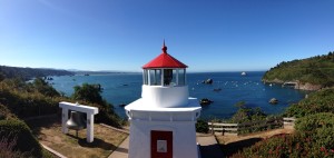 Trinidad - authentic fog bell, replica of the lighthouse