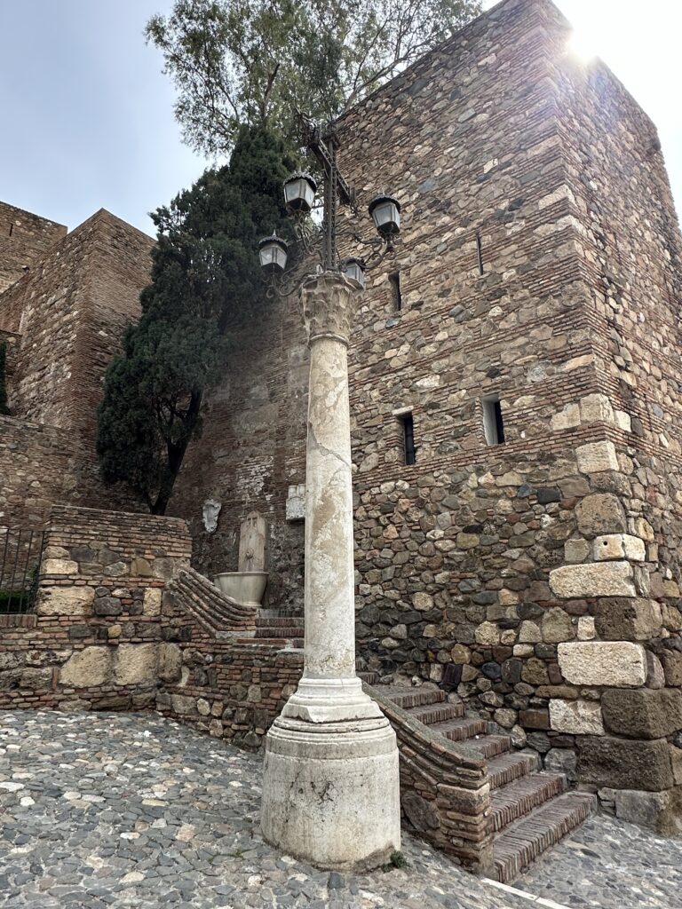 Roman Column as lamppost…